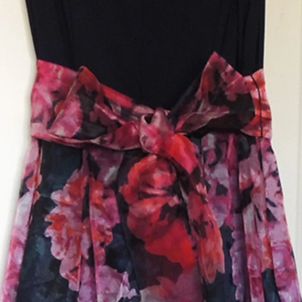 ModCloth size 14 high/low floral gown - Picture 4 of 6